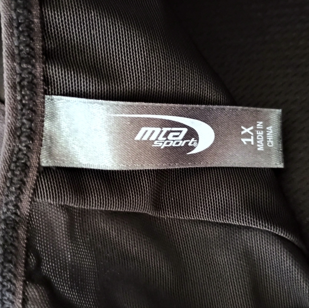 NWOT - MTA Sport Women's Black Sports Padded Bra 1X - Picture 4 of 5
